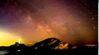 Milky Way over Mumbles Lighthouse