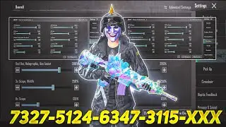 New Update 3.3⚡Best Sensitivity Code + Control Settings Pubg Mobile/Bgmi Sensitivity 2024