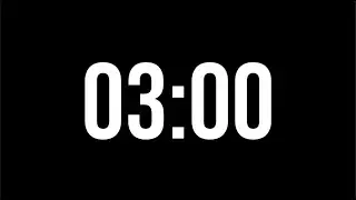 3 Minute Countdown Timer | Minimal