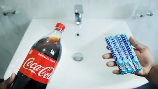Experiment : Coca Cola Vs Mentos In Sink