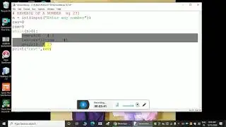 reverse of a number in python