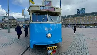 Riding on the M5 and M25 trams | Sweden