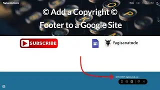 Add a Copyright Footer to a Google Site
