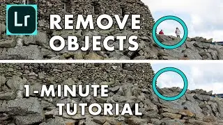 How to remove an object in Lightroom | 1-Minute Tutorial