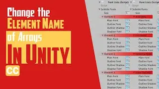 Change the Element Name of Arrays in Unity