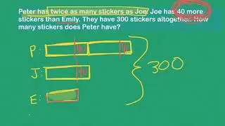 Singapore Math Bar Model Problem (Grade 5)
