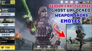 Call of Duty Mobile Season 1 Battle Pass Purchased EMOTES & WEAPON SKINS