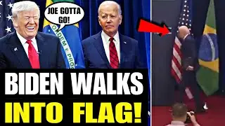 Biden Kicks Over Brazilian Flag, Slips Into Coma, Ignores President Of Brazil | Visibly ENRAGED 🇧🇷