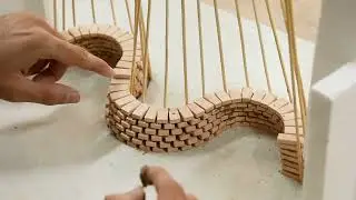 آموزش ساخت دیوار موج دار با خشت های مینیاتوری خشتانه