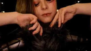 ASMR | deep brain massage - bassy, no talking, fluffy mic