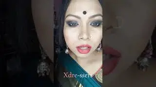 ​ #indian crossdresser#ladyIMale to female crossdresser wearing saree i/Crossdresser in live
