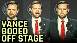 Utterly Humiliated JD Vance Gets Booed Off Stage