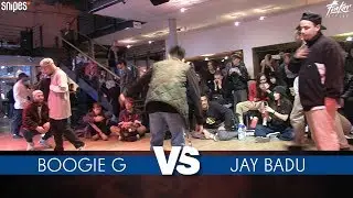 SNIPES FUNKIN STYLEZ 2019 - Popping Best 16 - BOOGIE G vs. JAY BADU