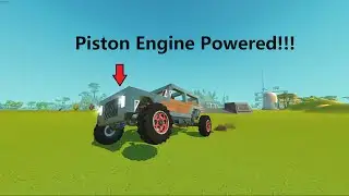 I4 PISTON ENGINE POWERED OFF ROAD CAR. (Scrap Mechanic)
