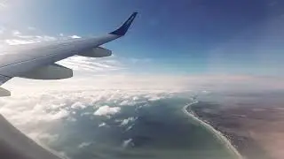 Самолет Киев - Одесса EMBRAER 190. Взлет и посадка
