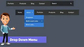How To Make Drop Down Menu Using HTML And CSS In Hindi