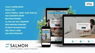 Salmon - Startup, Business, Agency Template | Themeforest Website Templates and Themes