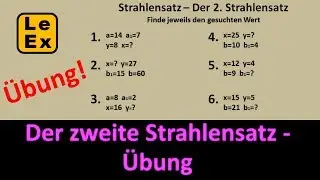 Strahlensätze - Der zweite Strahlensatz - Übung