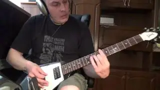 Гитарный РИФ на двух струнах( Drop - C )