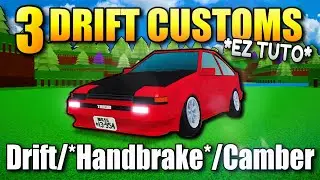 【👑BEST&EZ!】*Drift Tires* / *HandBrake* / *Cambered Tires* Tutorials In Build A Boat Roblox!!