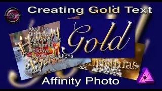Gold Text Affinity Photo