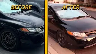 DIY Repainting Damage Clear Coat Fender On My FA5 / 8th Gen Civic Si