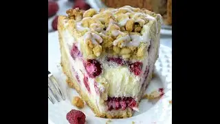 Raspberry Cheesecake Crumb Cake (EASY RECIPE)