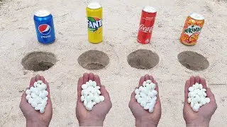 Coca Cola vs Mentos Volcano.