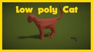 BLENDER Modeling Timelapse Low Poly Cat | NightSoundGames |