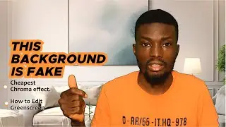 How to Change Your Video Background using the Cheapest Chroma setting and Editing Method