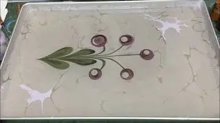 Ebru Art by Sevim Surucu - Bouquet Tulips - Buket Lale Ebrusu