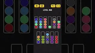ball sort puzzle level 868 #ボールソートパズル #攻略動画