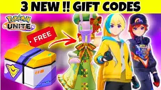 GET FREE !! 3 NEW GIFT CODES IN POKEMON UNITE 🥳🎉| GET ZERAORA SET & TOURNAMENT FASHION SET 🤩🔥