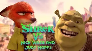 Shrek Fights Nick Wilde and Judy Hopps (F**king Furry)