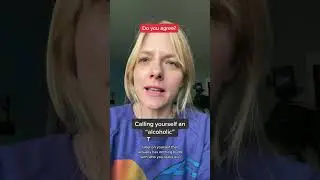 Identifying as an "alcoholic"
