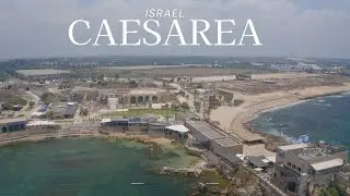 CAESAREA ISRAEL. КЕЙСАРИЯ AIR FOOTAGE