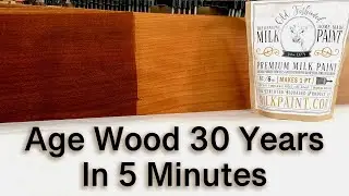 Age wood 30 years in 5 Minutes with Milk Paint