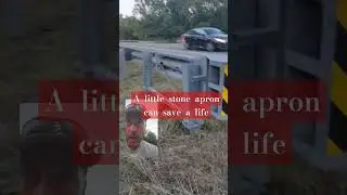 You have to add the stone apron #guardrail #guardrailguy