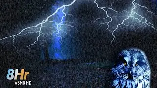 Thunderstorm and rain sounds, it is easier to fall asleep, rain and thunder help to relax.