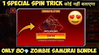 Free Fire New Samurai Spin Event | I Got Zombie Samurai Bundle | One Spin Trick | FF New Event