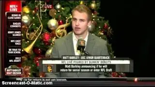 Matt Barkley's Decision to Stay at USC