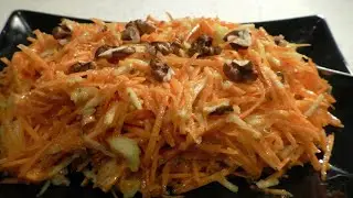 Two simple and super tasty salads made from fresh carrots.