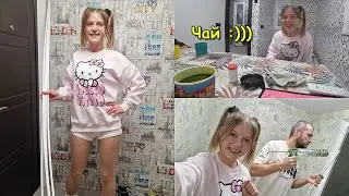 Клеим пластиковые уголки на откосы. Купили металл