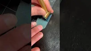Punching stitching holes #leathertok #leatherworker #leatherstitching #leatherasmr #leathergoods