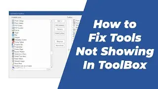 How to fix tools not showing in toolbox in WYSIWYG Web Builder 16