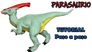 Como hacer un dinosaurio Parasaurio de Plastilina / How to make a Parasaurus with clay