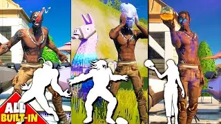 Fortnite Travis Scott All Built-In Emotes INGAME!..