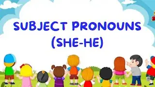 subject pronouns-she and he l The worksheet is on description
