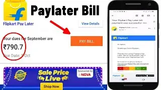 Flipkart pay later bill payment | Flipkart Bill Pay | Flipkart Payletter Due Bill payment |
