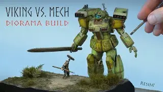 Viking vs. Mech Warrior (Gunpla) - Epic Diorama!